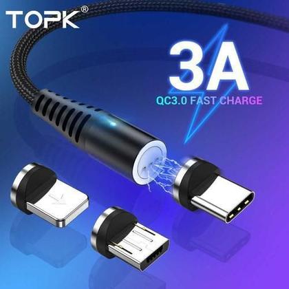 Imagem de Cabo Magnético 3 Em 1 Com Todos Os Plugs - Blance