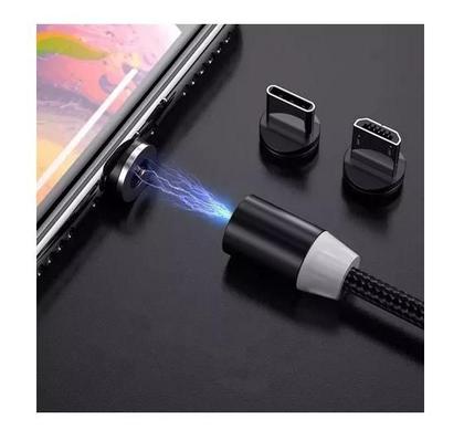 Imagem de Cabo Magnético Universal Imã E Cabo  3 Em 1