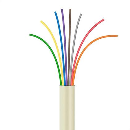 Imagem de Cabo Manga 8x26 AWG - sem Blindagem Bege - 1 Metro