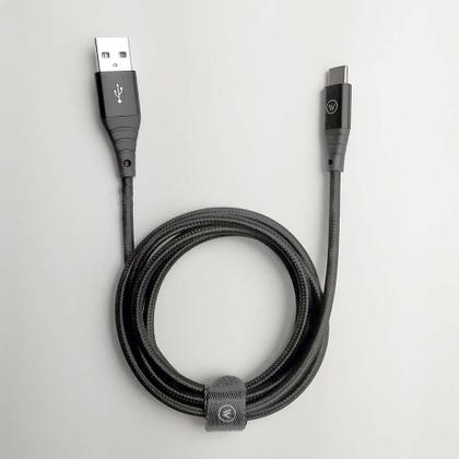 Imagem de Cabo Mfi Usb-C Para Usb Hard Cable Poliéster Preto 1,2m Iwil
