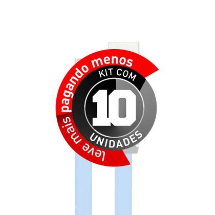 Imagem de Cabo Micro Usb Flat Celular De Silicone ul - Kit Com 10