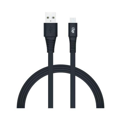 Imagem de Cabo Micro USB I2GO Flexível Basic Flat Preto 1,2m