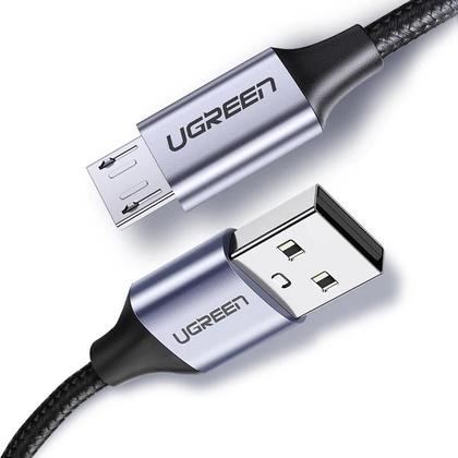 Imagem de Cabo Micro USB Ugreen De Carregamento Rápido 3A Nylon USB Tipo C Para Celular Samsung Xiaomi HTC
