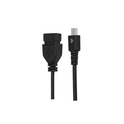 Imagem de Cabo Micro USB + USB A femea - 17CM  preto 018-0112