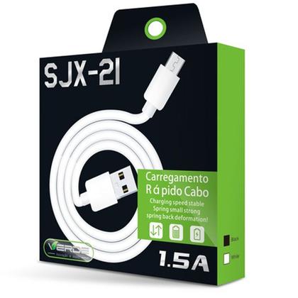 Imagem de Cabo Micro USB V8 1.5A 1 Metro Carregamento rápido
