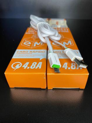 Imagem de Cabo micro usb v8 4,8A Reforçado 2 Metros - H    Maston