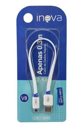 Imagem de Cabo Micro Usb V8 Inova 2.4a 30cm Carga Rápida