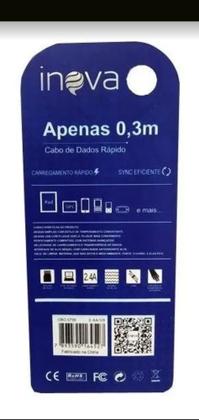 Imagem de Cabo Micro Usb V8 Inova 2.4a 30cm Carga Rápida