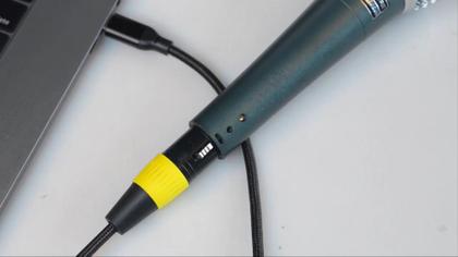 Imagem de Cabo Microfone 2M Para Celular Smartphone XLR Femea Com Entrada TIPO-C  Padrão Global