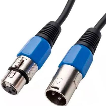 Imagem de Cabo Microfone Dmx Violao Xlr Canon Macho E Fêmea Balanceado 5 Metros MXT
