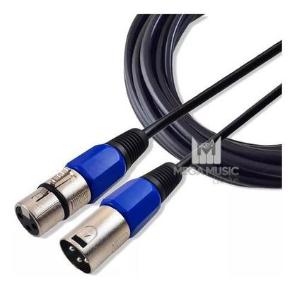 Imagem de Cabo Microfone Dmx Xlr Canon Macho E Fêmea Balanceado 5 Mt