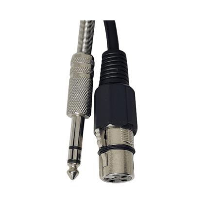 Imagem de Cabo Microfone e Violão Mono P10 para XLR Fêmea 5 Metros