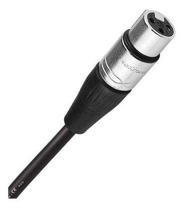 Imagem de Cabo Microfone Xlr Fêmea X P10 Macho Mono 5 Metros Blindado