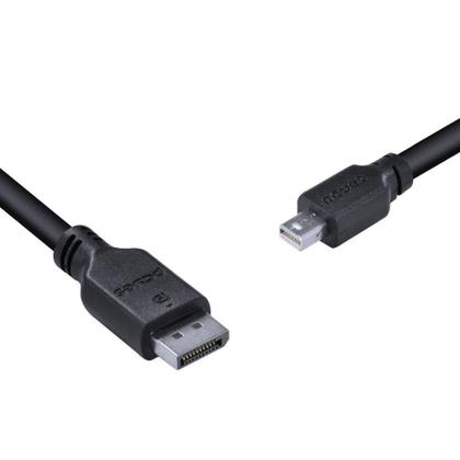 Imagem de Cabo Mini Displayport Macho para Displayport Macho V.1.2 28AWG Puro Cobre 2 Metros - PMDDPM-2  PCYES