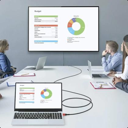 Imagem de Cabo Mini Displayport VGA  1920x1200 MDP 3 Metros Kit 2 Un