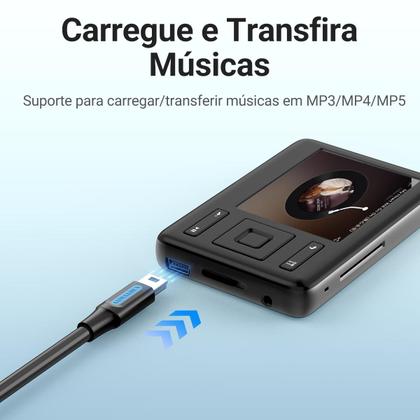 Imagem de Cabo Mini Usb 2.0 V3 Ps3 Gps Camera Eos Vention 3 Metros