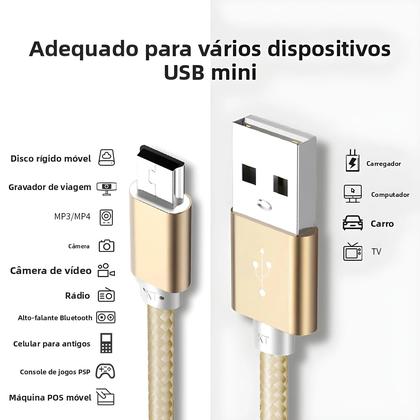 Imagem de Cabo Mini USB De Carregamento Rápido Para MP3 MP4 Player, DVR De Carro, Câmera GPS, HDD 1M 2M NNBILI