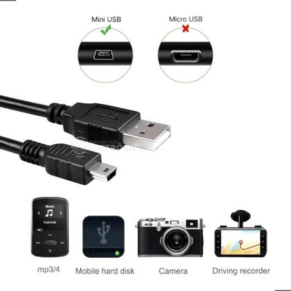 Imagem de Cabo Mini USB V3 Para Carregamento de Bateria Compatível com Câmeras, MP3, MP4, PSP, GPS e PS3 LEY218