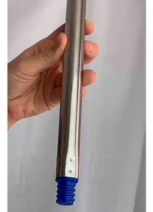 Imagem de Cabo Mop Em Aço Cromado Reforçado Limpeza Rápida Eficiente