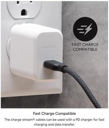 Imagem de Cabo Mophie Charge Stream USB-A para USB-C de 1 m com alça de viagem