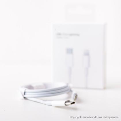 Imagem de Cabo Novo USBC 1 Metro Turbo Lightning Branco Compativel com Iphone/11/12/13/14/ipad originalfoxcom
