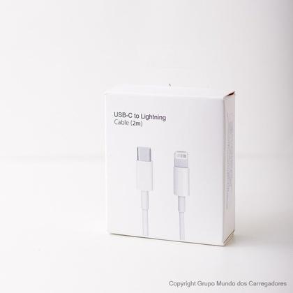 Imagem de Cabo Novo USBC Turbo Lightning 2 Metros Branco Compativel com Iphone/11/12/13/14/ipad,OriginalFoxcom