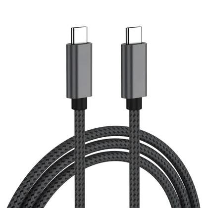 Imagem de Cabo Nylon Trançado USB-C Tipo C 240W Turbo 1 Metro A'Gold CB-53