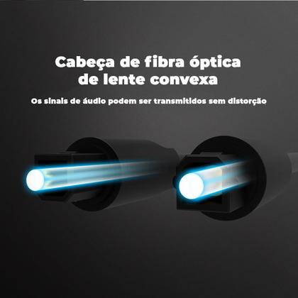Imagem de Cabo Optico Audio Digital Toslink SPDIF Som 1,5m Vention