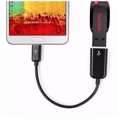 Imagem de Cabo Otg Micro Usb Pendrive Mouse Teclado Dados V8 Android