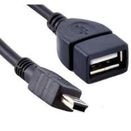 Imagem de Cabo Otg V3 Mini Usb Adap Pendrive Som Automotivo Tablet