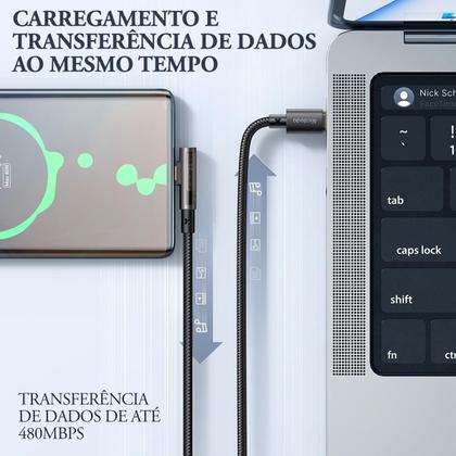 Imagem de Cabo p/ Carregador Turbo Duplo Tipo C 2m Mcdodo 100w 20v 5a