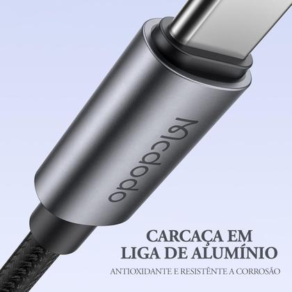 Imagem de Cabo p/ Carregador Turbo Duplo Tipo C Mcdodo 100w 20v 5a 1m