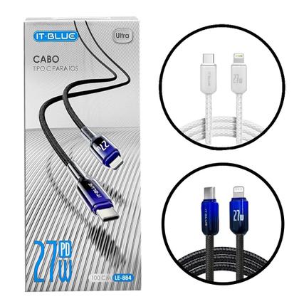Imagem de Cabo p/iPhone Lightning IOS para USB-C Dados e Carregamento Revenda - 10 Unid