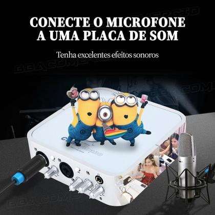 Imagem de Cabo P/ Microfone XLR Macho x Fêmea Profissional Vention 2m