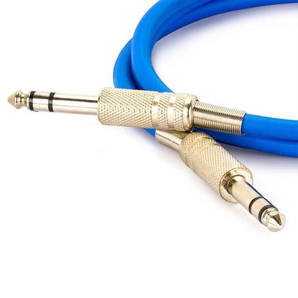 Imagem de Cabo P10 para P10 Estéreo - Azul 2 Metros