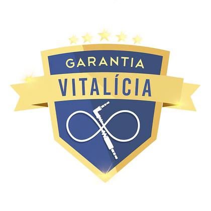 Imagem de Cabo P10 para P10 Estereo Profissional - Preto 2 Metros