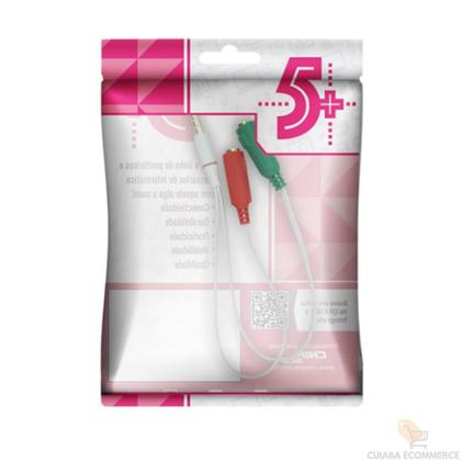 Imagem de Cabo P3 Macho + 2 P2 Fêmea 20Cm: Áudio Versátil