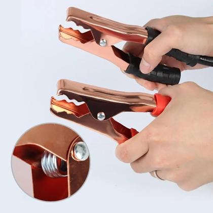 Imagem de Cabo Para Bateria 500 Amperes com 2 m de comprimento Cabo Auxiliar de Partida Chupeta Carro Moto