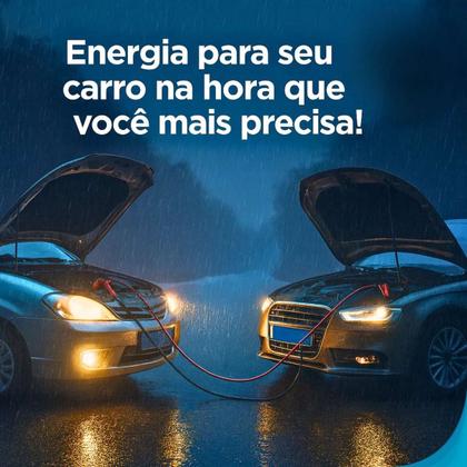 Imagem de Cabo Para Bateria Automotiva Resistente Bom Para Emergência Entrega Relâmpago