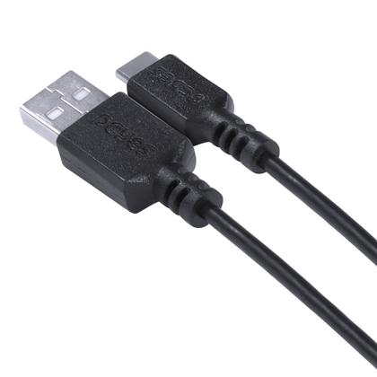 Imagem de Cabo para Celular Smartphone USB a 2.0 para USB Tipo C 1 Metro Preto - PUACP-01