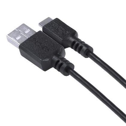 Imagem de Cabo Para Celular Smartphone Usb A 2.0  Para Usb Tipo C 1 Metro Preto - Puacp-01