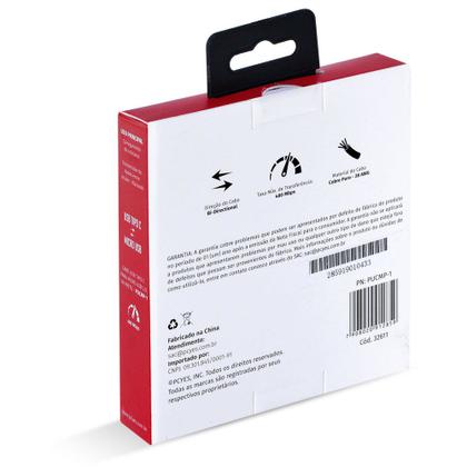 Imagem de Cabo para Celular Smartphones USB Tipo C para Micro USB 2.0 1 Metro Preto - PUCMP-1