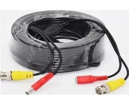 Imagem de Cabo Para Cftv Pronto Com Conectores Bnc E P4 20 Metros