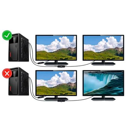 Imagem de Cabo Para Conectar 2 Monitores Vga Y Duplicador De Vídeo