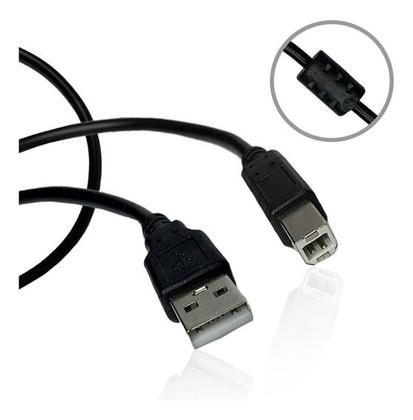 Imagem de Cabo Para Impressora Usb A Macho Para B Macho 2.0 3 Metros Preto