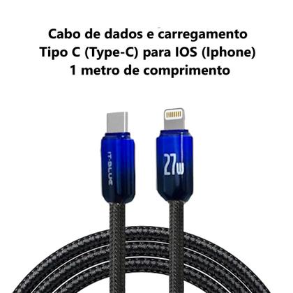 Imagem de Cabo para iPhone Lightning IOS para USB-C Dados e Carregamento