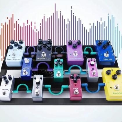 Imagem de Cabo Para Pedal De Efeitos Redução De Ruído Blindado 6 Peças