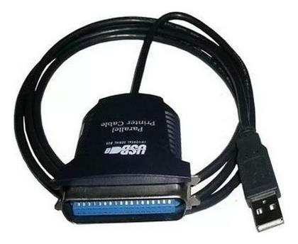 Imagem de Cabo Paralelo Usb Adaptador Impressora Conversor Femea 36pin