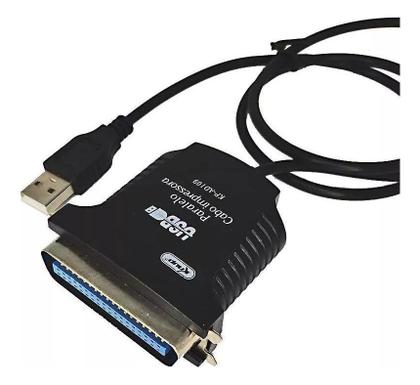 Imagem de Cabo Paralelo Usb Adaptador Impressora Conversor Femea 36pin