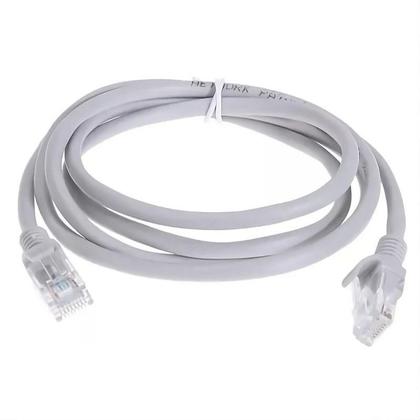 Imagem de Cabo Patch Cord CAT6 3m Rhos, Cobre Puro, RJ45 Ouro, Alta Estabilidade